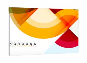 Vector circular geometric abstract background