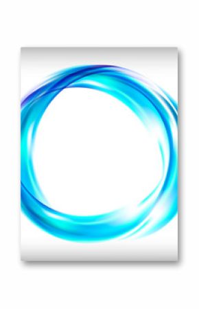 Abstract logo design in blue