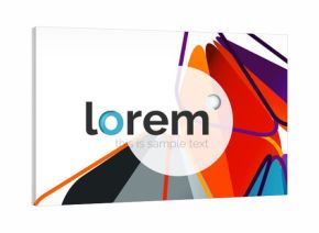 Modern geometric background. Poster template with polygonal elements