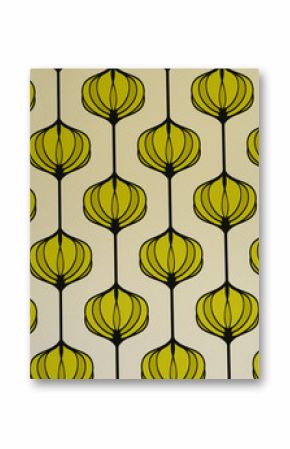 abstract green rhythmic flowers