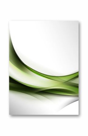zielona abstrakcja na szarym tle