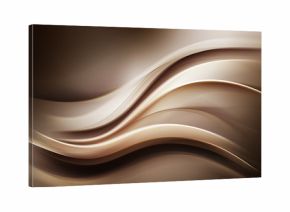 Gold Brown Modern Abstract Waves Background