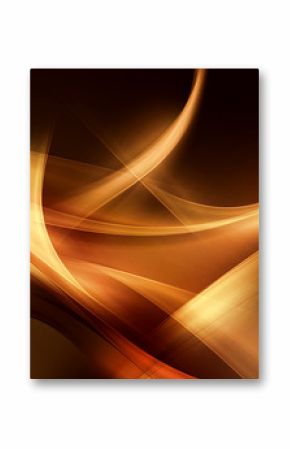 Modern Gold Light Abstract Waves Background