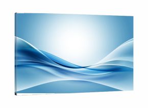 Creative Blue Fractal Waves Art Abstract Background