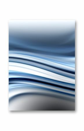 Creative Blue Fractal Waves Art Abstract Design Background