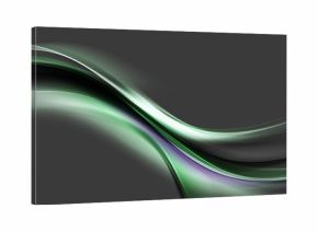 Light Green Abstract Waves Background