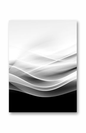 creative abstraction black and white wave background