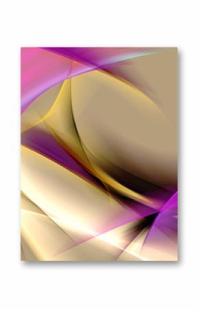 Abstraction Waves Multicolor Art Background