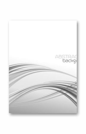 Abstract template background with curved wave. 