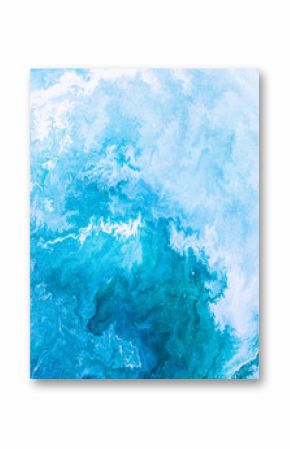 Blue abstract hand painted background