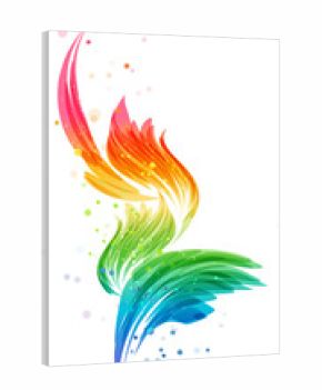 Abstract multicolored element, stylized design object