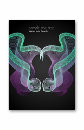 Vector abstract waves and lines background. Abstract pelivs. Waved design element. Curvy waves vectors. Abstract template background. Blend effect vectors.
