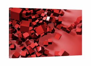 Кубы абстракция 3d rendering