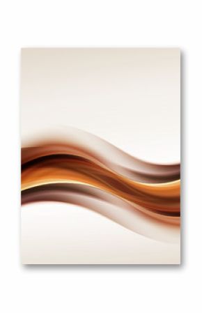 Gold Brown Waves Blurred Abstract Background
