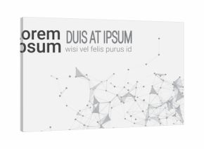 Abstract Polygonal Geometrical Background Banner With Copy Space Vector Illustration