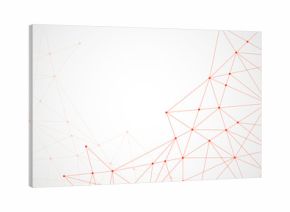 Abstract geometric background with connecting dots and lines. Modern technology concept. Polygonal structure