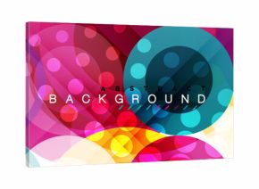 Overlapping circles design background