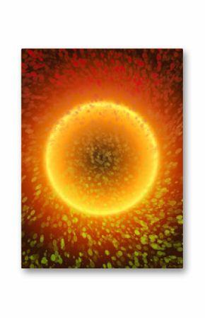 Abstract Sun from Space Background