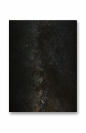 Panorama Milky Way Galaxy,Long exposure photograph, with grain