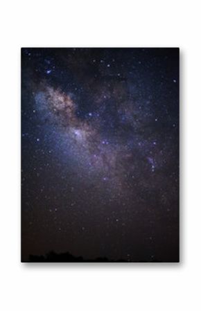 Close-up of Milky way galaxy with stars and space dust in the un