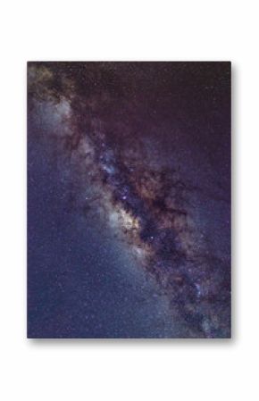 High contrast vertical milky way