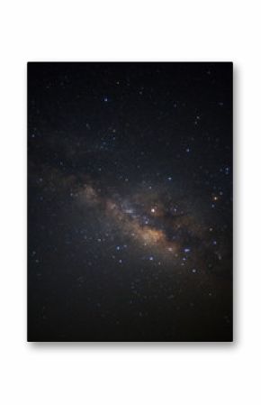 Milky way galaxy with stars and space dust in the universe, Long exposure photograph, with grain.