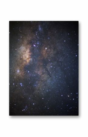 The center of Milky way galaxy with stars and space dust in the universe