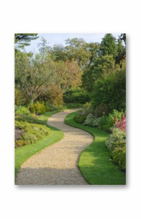 Serpentine garden path