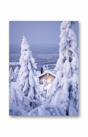 Winter wonderland, Cabin in the woods.