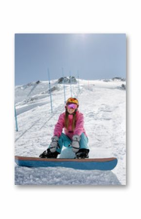 Snowboarder woman
