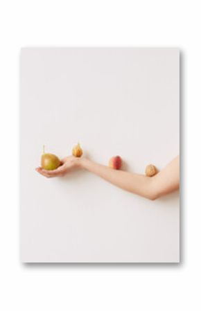 Female Arm And Fruits