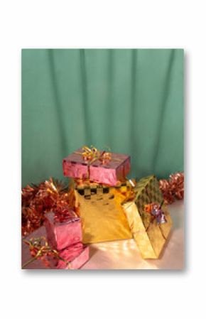 Christmas presents boxes still life