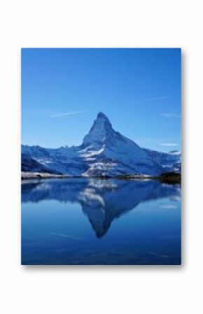 Famous Matterhorn Zermatt on a sunny winter day