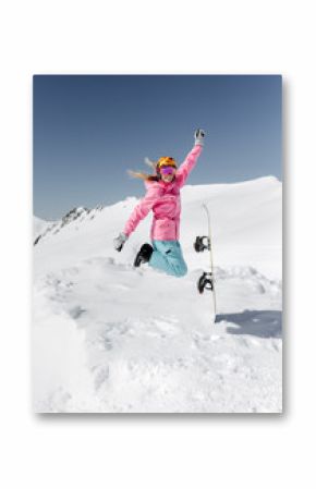 Snowboarder woman