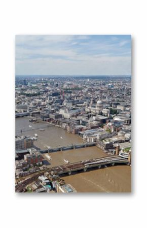 Aerial view of London city