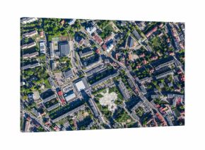 aerial view of Olesnica city