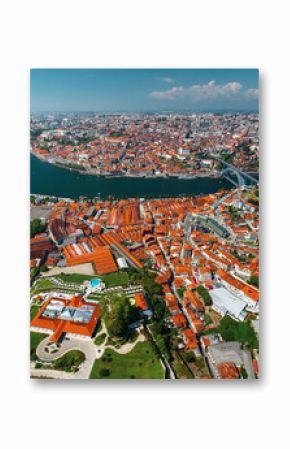 Porto city aerial view