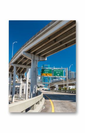Road intersections near Miami, Florida