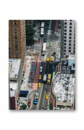 Aerial View of Manhattan Streets