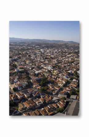 Aerial view of the city of Sao Joao da Boa Vista in Sao Paulo st