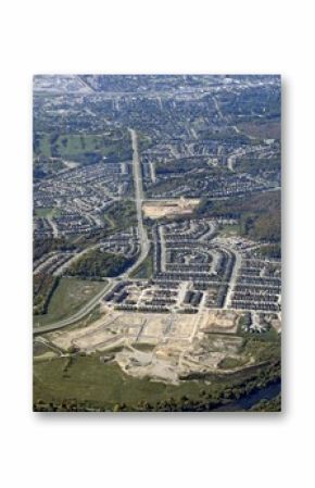 aerial view of the Kitchener Waterloo region in Ontario Canada