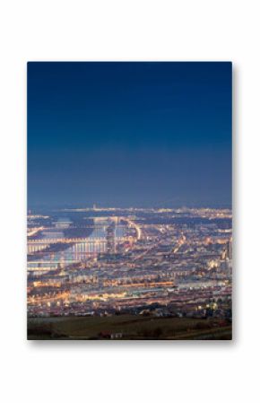 Panorama Of Vienna At Night