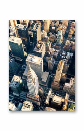 Aerial view of the Midtown Manhattan NY