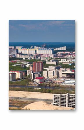 Top view of Surgut city