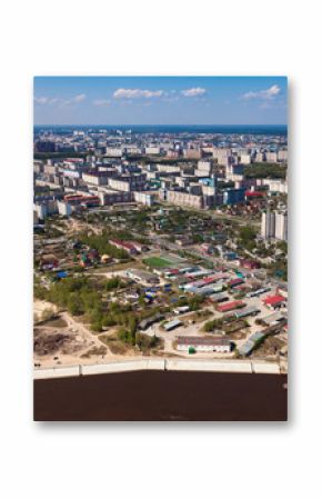 Top view of Surgut city