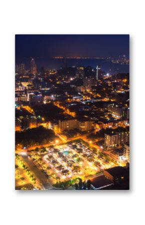 pattaya city in thailand at night