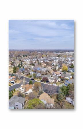 Fort Collins in early spring from air