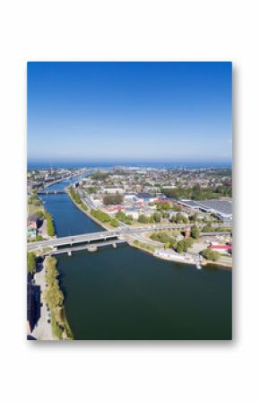 Liepaja city aerial view, Latvia.