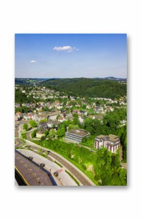 Aerial photo of Gummersbach, a town in Germany