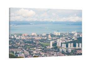 city view of penang on penang hill,malaysia